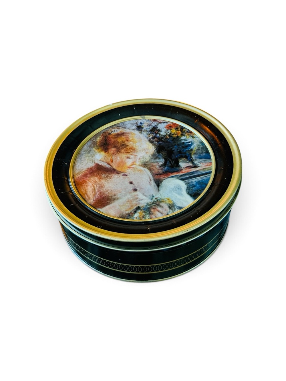 Mystery Vintage Bundle-Renoir Tin-Filled with Vintage Home Decor Items 1800-1970 - Picture 3 of 16